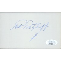 Pete Retzlaff Philadelphia Eagles Signed 3x5 Index Card JSA Authenticated