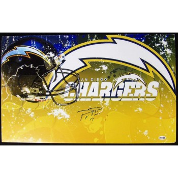 Philip Rivers San Diego Chargers Signed 14.5x23.5 Foam Poster Board JSA Authen