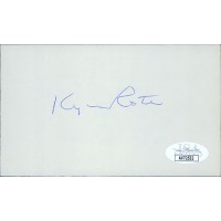 Kyle Rote New York Giants Signed 3x5 Index Card JSA Authenticated