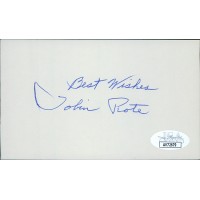 Tobin Rote Green Bay Packers Signed 3x5 Index Card JSA Authenticated