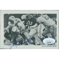 Joe Schmidt Detroit Lions Signed 3x4.5 Cut Page Photo JSA Authenticated Joe Schmidt Detroit Lions Signed 3x4.5 Cut Page Photo JSA Authenticated