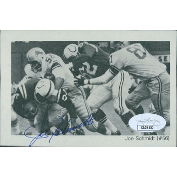 Joe Schmidt Detroit Lions Signed 3x4.5 Cut Page Photo JSA Authenticated Joe Schmidt Detroit Lions Signed 3x4.5 Cut Page Photo JSA Authenticated