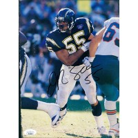 Junior Seau San Diego Chargers Signed 7.5x10.5 Magazine Page JSA Authenticated