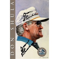Don Shula Signed Signature Series Hall of Fame Postcard JSA Authenticated