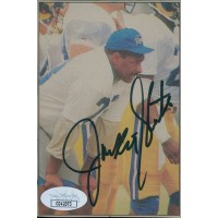 Jackie Slater Los Angeles Rams Signed 4.5x6.25 Cut Page Photo JSA Authenticated