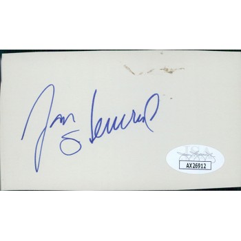 Jan Stenerud Green Bay Packers Signed 2.5x4 Cut Card JSA Authenticated