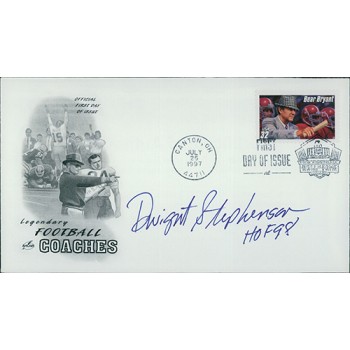Dwight Stephenson Football Signed First Day Issue Cover FDC JSA Authenticated
