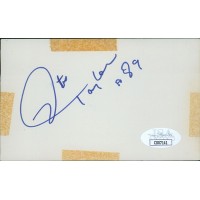 Otis Taylor Kansas City Chiefs Signed 3x5 Index Card JSA Authenticated