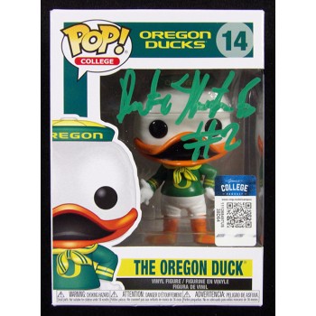 Dont'e Thornton Oregon Ducks Signed The Oregon Duck #14 Funko Pop JSA Authentic