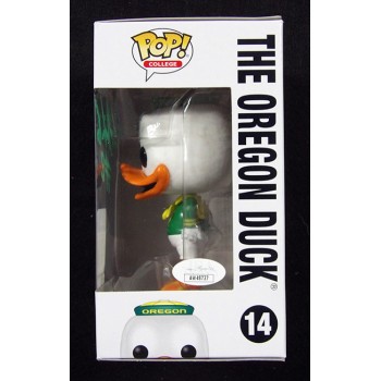 Dont'e Thornton Oregon Ducks Signed The Oregon Duck #14 Funko Pop JSA Authentic