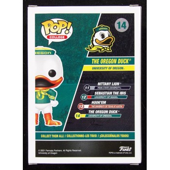 Dont'e Thornton Oregon Ducks Signed The Oregon Duck #14 Funko Pop JSA Authentic