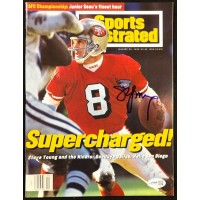 Steve Young Signed Sports Illustrated Magazine January 1995 JSA Authenticated