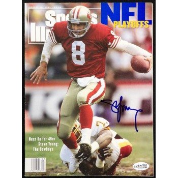 Steve Young Signed Sports Illustrated Magazine January 1993 JSA Authenticated