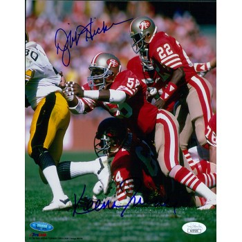 San Francisco 49ers Keena Turner Dwight Hicks Signed 8x10 Glossy Photo JSA Auth