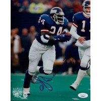 OJ Anderson New York Giants Signed 8x10 Glossy Photo JSA Authenticated
