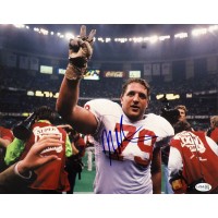 Harris Barton San Francisco 49ers Signed 11x14 Glossy Photo JSA Authenticated