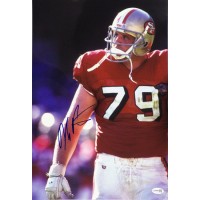 Harris Barton San Francisco 49ers Signed 12x18 Glossy Photo JSA Authenticated