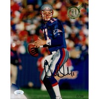Drew Bledsoe New England Patriots Signed 8x10 LE Glossy Photo JSA Authenticated