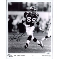 Glenn Cadrez Denver Broncos Signed 8x10 Glossy Photo JSA Authenticated