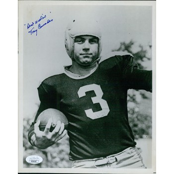 Tony Canadeo Green Bay Packers Signed 8x10 Glossy Photo JSA Authenticated