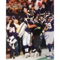 Cris Carter Minnesota Vikings Signed 16x20 Glossy Photo JSA Authenticated