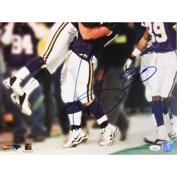 Cris Carter Minnesota Vikings Signed 16x20 Glossy Photo JSA Authenticated