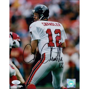 Chris Chandler Atlanta Falcons Signed 8x10 Glossy Photo JSA Authenticated