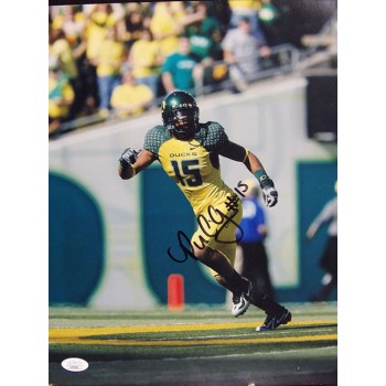 Patrick Chung Oregon Ducks Signed 11x14 Matte Photo JSA Authenticated