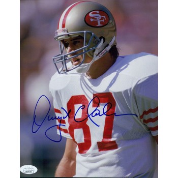 Dwight Clark San Francisco 49ers Signed 8x10 Glossy Photo JSA Authenticated