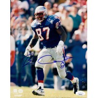 Ben Coates New England Patriots Signed 8x10 Glossy Photo JSA Authenticated