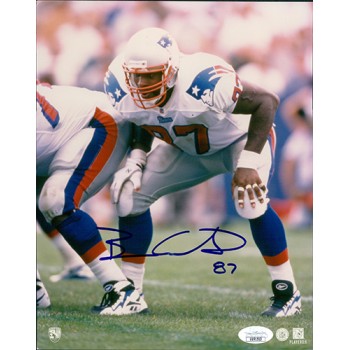 Ben Coates New England Patriots Signed 8x10 Glossy Photo JSA Authenticated