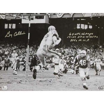 Gary Collins Cleveland Browns Signed 11x14 Photo Global Authenticated Limited