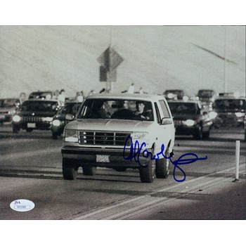 Al Cowlings Signed 8x10 Photo Of Al Driving OJ'S White Bronco Police Chase JSA Authenticated