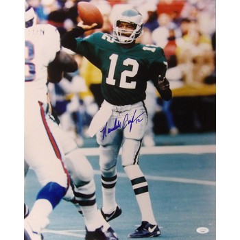 Randall Cunningham Philadelphia Eagles Signed 16x20 Glossy Photo JSA Authentic