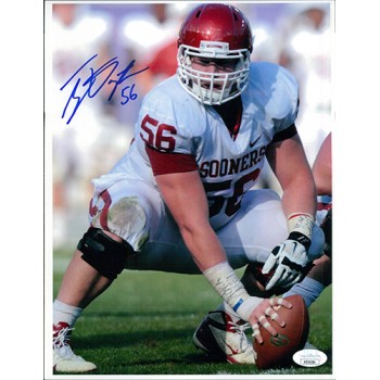 Ty Darlington Oklahoma Sooners Signed 8.5x11 Cardstock Photo JSA Authenticated