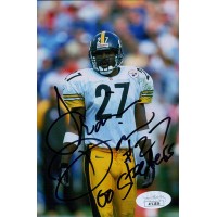 Travis Davis Pittsburgh Steelers Signed 4x6 Glossy Photo JSA Authenticated