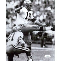 Tom Dempsey New Orleans Saints Signed 8x10 Glossy Photo JSA Authenticated