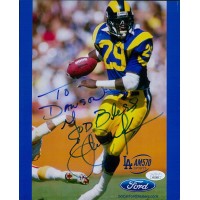 Eric Dickerson Los Angeles Rams Signed 8x10 Cardstock Photo JSA Authenticated