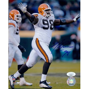 Nick Eason Cleveland Browns Signed 8x10 Glossy Photo JSA Authenticated