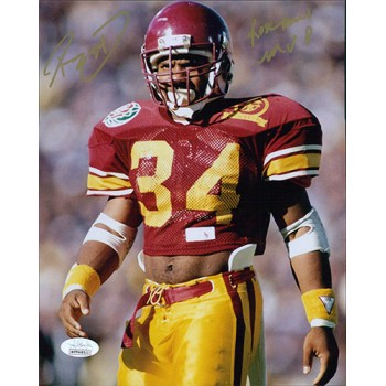 Ricky Ervins USC Trojans Signed 8x10 Matte Photo JSA Authenticated