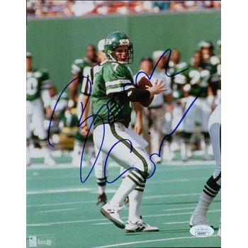 Boomer Esiason New York Jets Signed 8x10 Glossy Photo JSA Authenticated