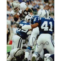 Justin Fargas Oakland Raiders Signed 8x10 Glossy Photo JSA Authenticated