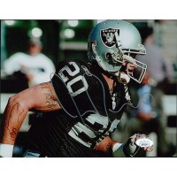 Justin Fargas Oakland Raiders Signed 8x10 Glossy Photo JSA Authenticated