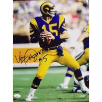 Vince Ferragamo Los Angeles Rams Signed 11x14 Matte Photo JSA Authenticated