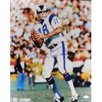 Roman Gabriel Los Angeles Rams Signed 16x20 Glossy Photo JSA Authenticated