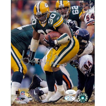 Ahman Green Green Bay Packers Signed 8x10 Glossy Photo JSA Authenticated