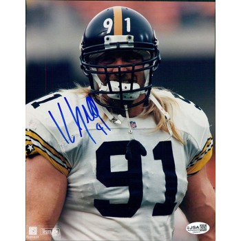 Kevin Greene Pittsburgh Steelers Signed 8x10 Glossy Photo JSA Authenticated