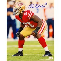 Dre Greenlaw San Francisco 49ers Signed 11x14 Glossy Photo JSA Authenticated