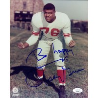 Rosey Grier New York Giants Signed 8x10 Glossy Photo Inscribed JSA Authenticated