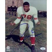 Rosey Grier New York Giants Signed 8x10 Glossy Photo JSA Authenticated